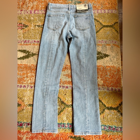 DL1961 Emie straight leg high rise jeans, kids size 12 yr - Picture 5 of 6